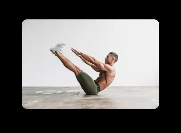 Man Stretching